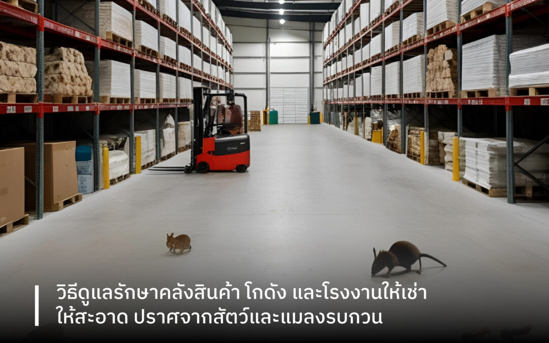 วิธีดูแลรักษาคลังสินค้า โกดัง และโรงงานให้เช่าให้สะอาด ปราศจากสัตว์และแมลงรบกวน