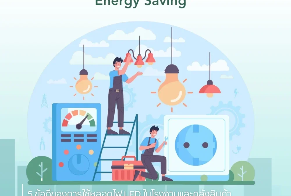 5 ข้อดีของการใช้หลอดไฟ LED ในโรงงาน และคลังสินค้า